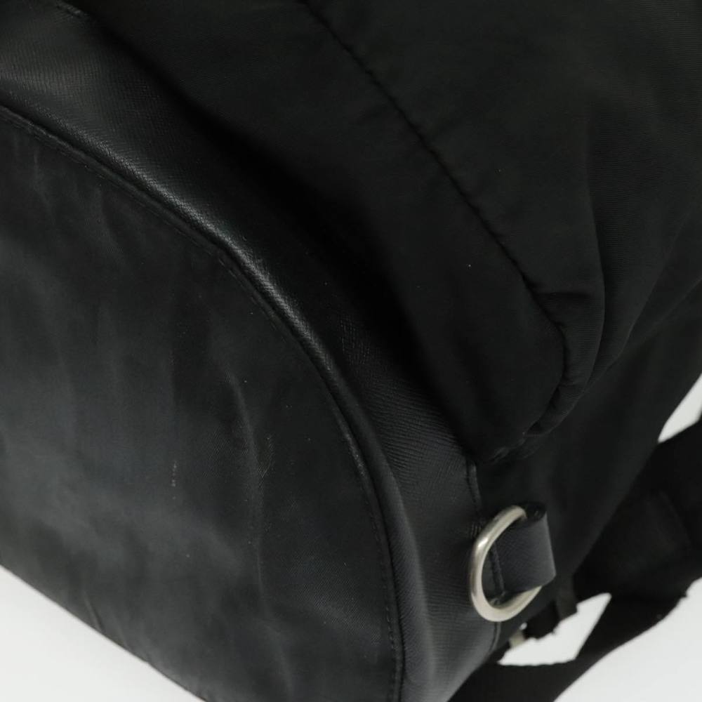 PRADA Backpack Nylon Black Silver Auth ep6168 - Picture 16 of 16
